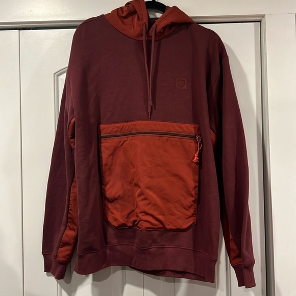 Brixton men’s new with tags burgundy hoodie medium‎
